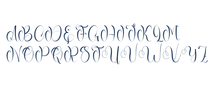 Barbie Calligraphy Uppercase