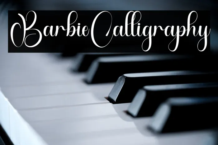 Barbie Calligraphy Example 2