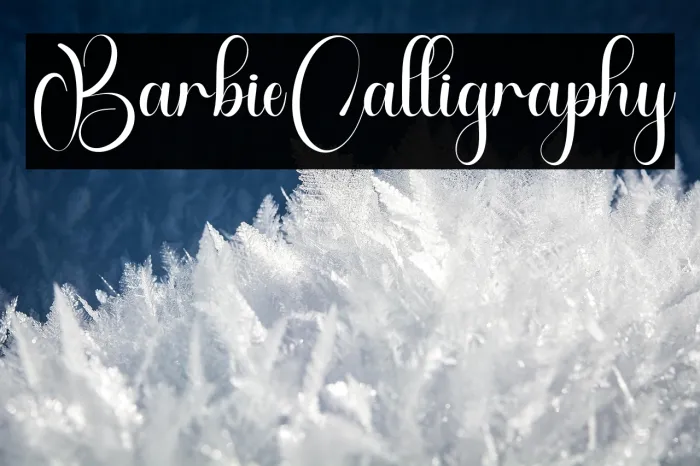 Barbie Calligraphy Example 3