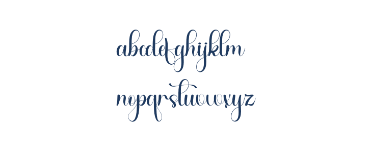 Barbie Calligraphy Lowercase