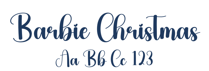Barbie Christmas Font Preview