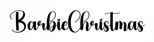 Barbie Christmas Скачать бесплатные шрифты