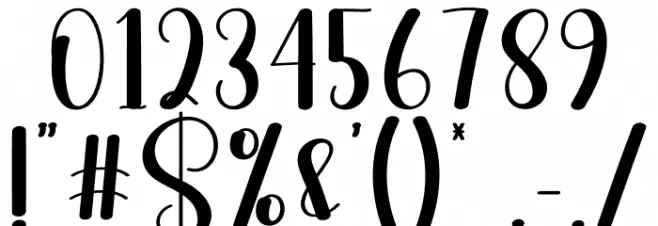 Barbie Christmas フォント その他の文字