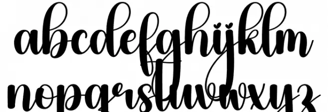 Barbie Christmas フォント 小文字