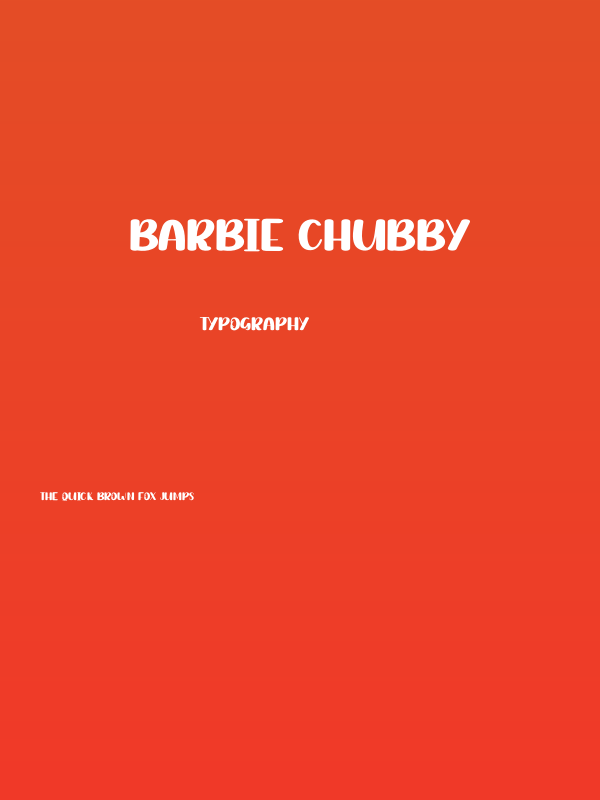 Barbie Chubby Poster