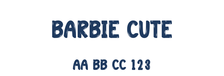 Barbie Cute Font Preview