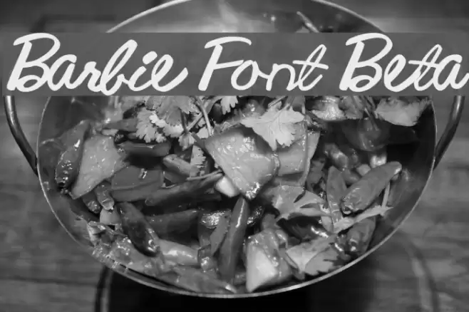 Barbie Font Beta Polices examples
