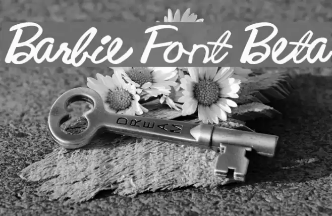 Barbie Font Beta Polices examples