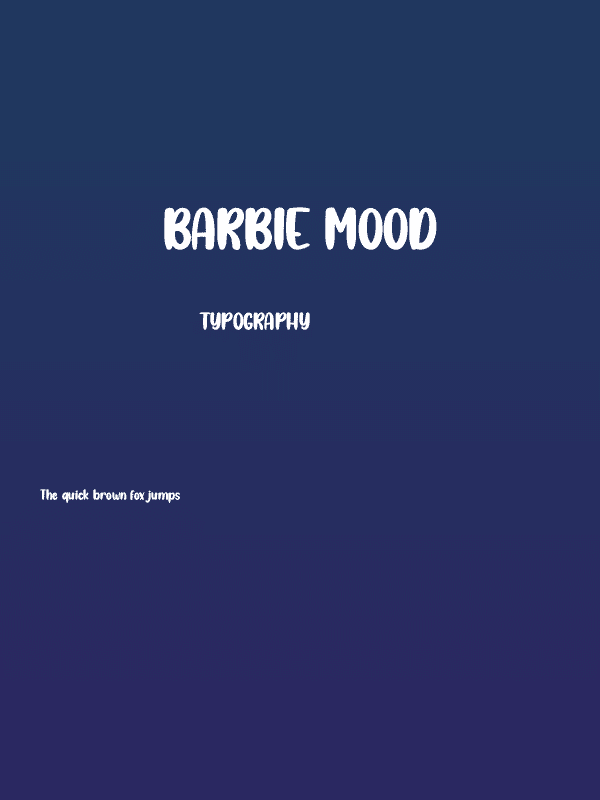 Barbie Mood Poster
