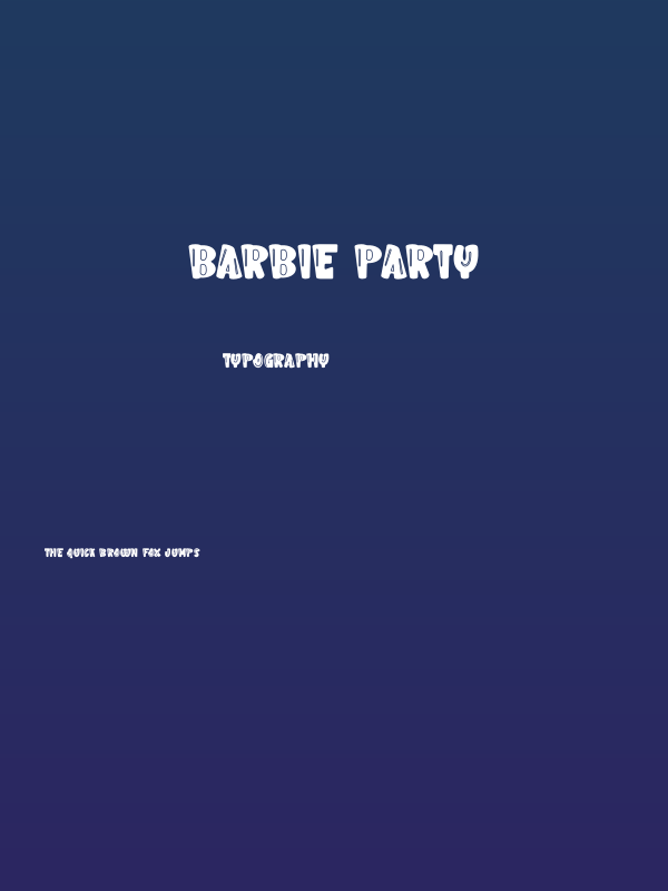 Barbie Party Poster