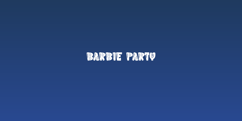 Barbie Party Social Header
