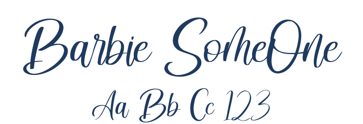 Barbie SomeOne Font Preview