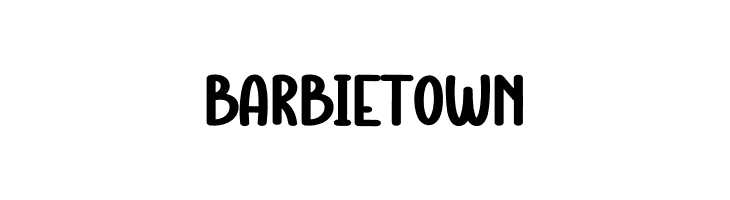 Barbie Town  Descarca Fonturi Gratis