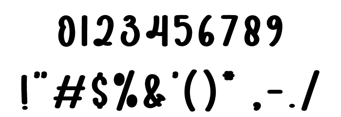 Barbie Town Font OTHER CHARS
