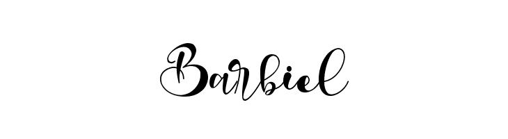 Barbiel  Скачать бесплатные шрифты