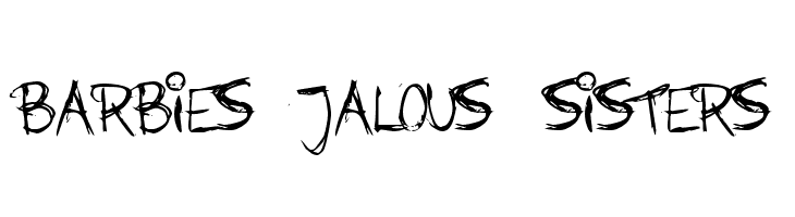 Barbies Jalous Sisters  Frei Schriftart Herunterladen