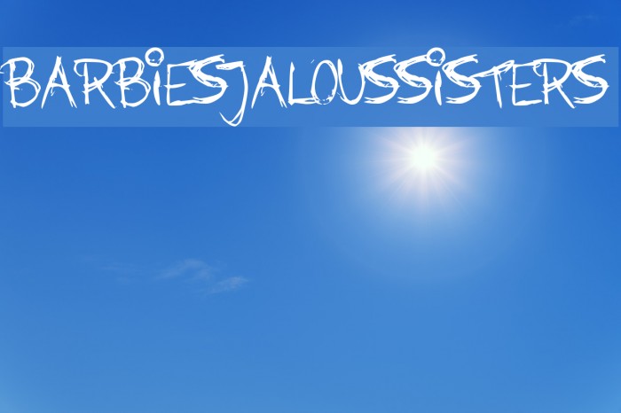 BarbiesJalousSisters Font examples