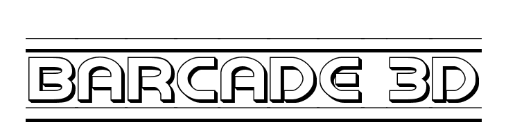 Barcade 3D Font
