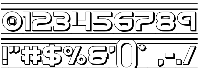 Barcade 3D Font OTHER CHARS