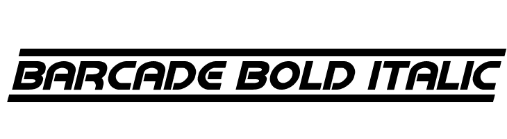 Barcade Bold Italic لخطوط تنزيل