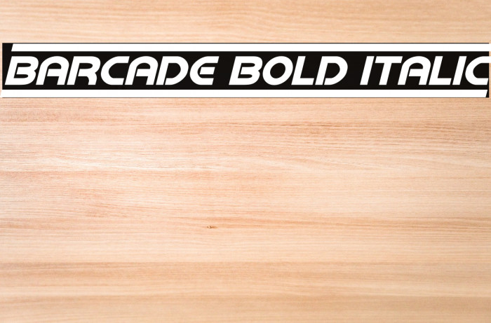 Barcade Bold Italic لخطوط تنزيل examples