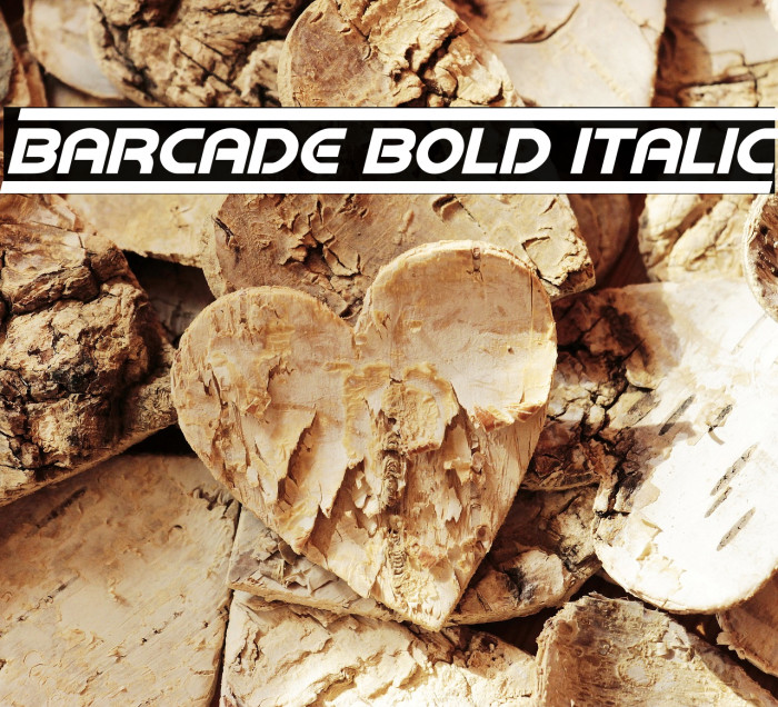 Barcade Bold Italic لخطوط تنزيل examples