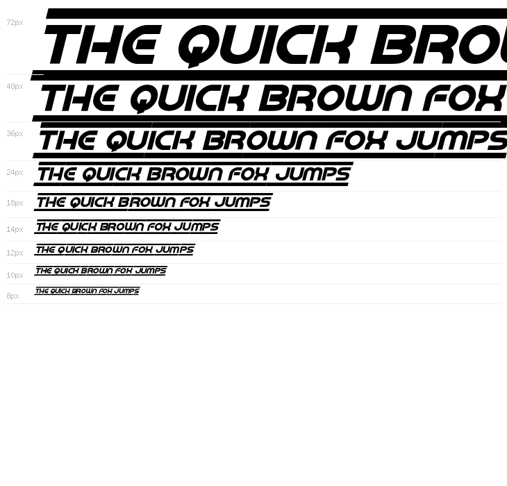 Barcade Bold Italic Waterfall