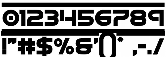 Barcade Bold Font OTHER CHARS