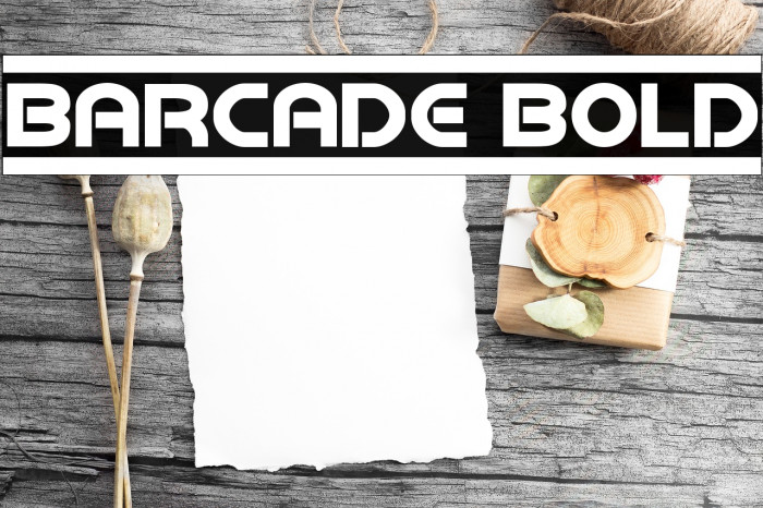 Barcade Bold フォント examples
