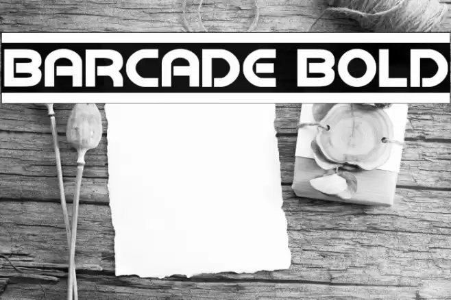 Barcade Bold Font examples