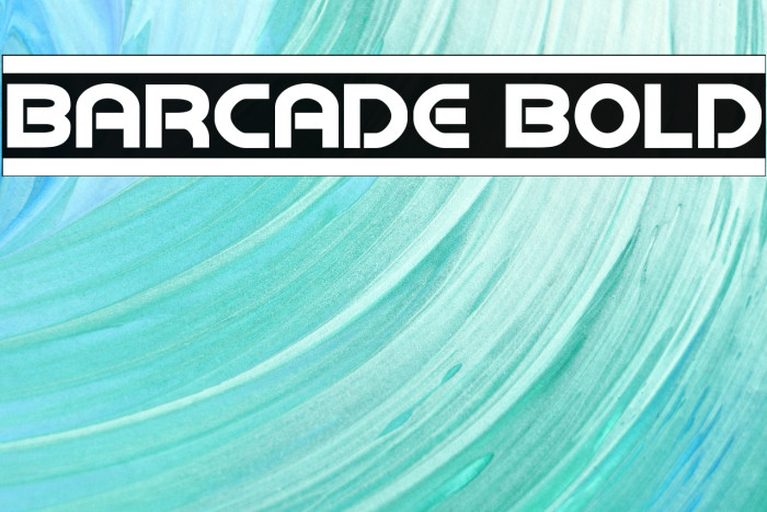 Barcade Bold フォント examples