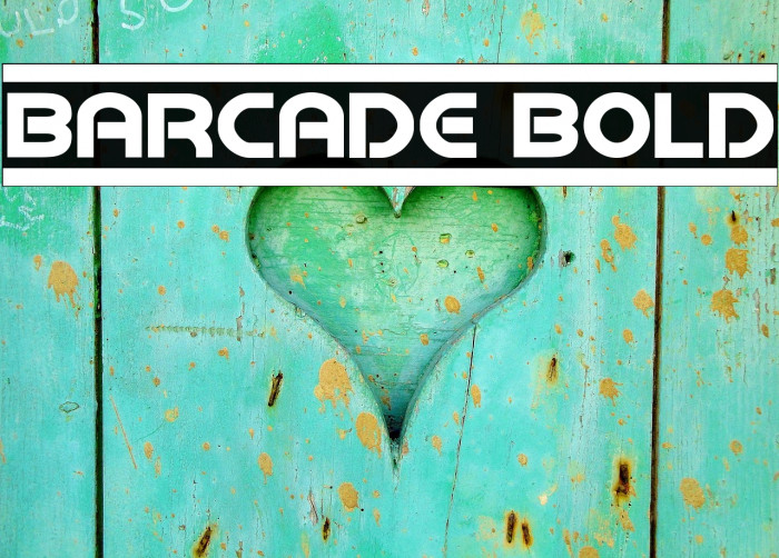 Barcade Bold フォント examples