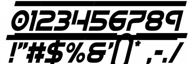 Barcade Condensed Italic خط محارف أخرى