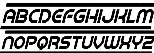 Barcade Condensed Italic 字体 小写