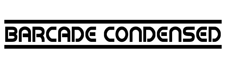 Barcade Condensed Fonte