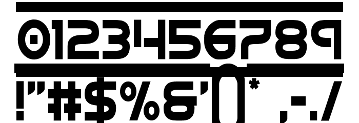 Barcade Condensed Font OTHER CHARS