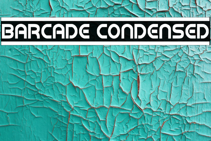 Barcade Condensed Font examples