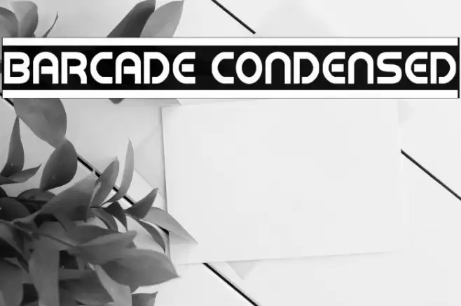 Barcade Condensed خط examples