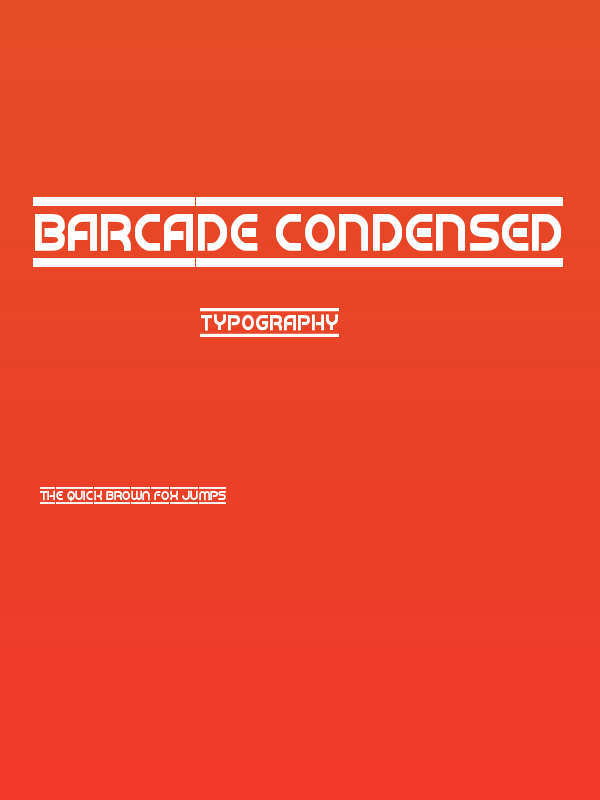 Barcade Condensed Poster