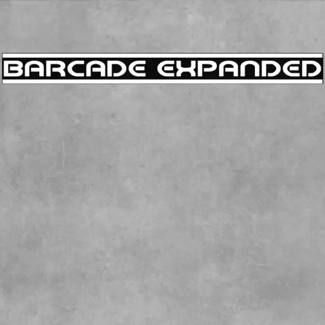 Barcade Expanded Font examples