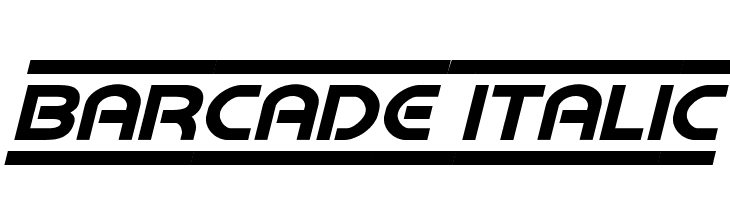 Barcade Italic Font