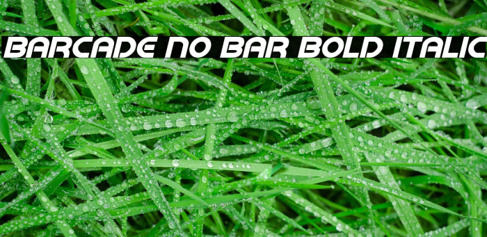 Barcade No Bar Bold Italic لخطوط تنزيل examples