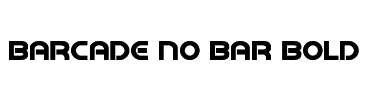 Barcade No Bar Bold フォント