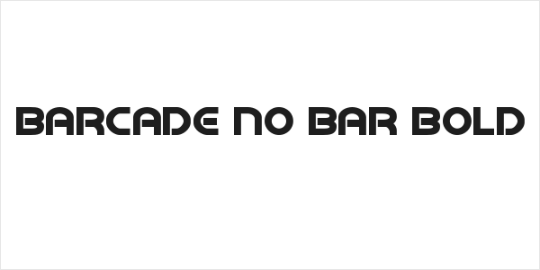 Barcade No Bar Bold Logo