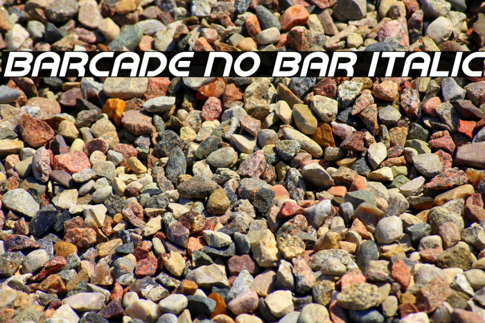 Barcade No Bar Italic لخطوط تنزيل examples