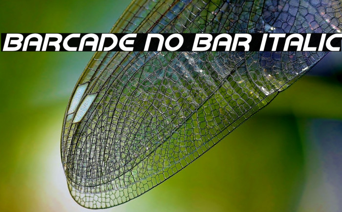 Barcade No Bar Italic لخطوط تنزيل examples