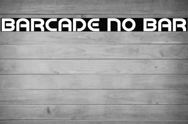Barcade No Bar خط examples