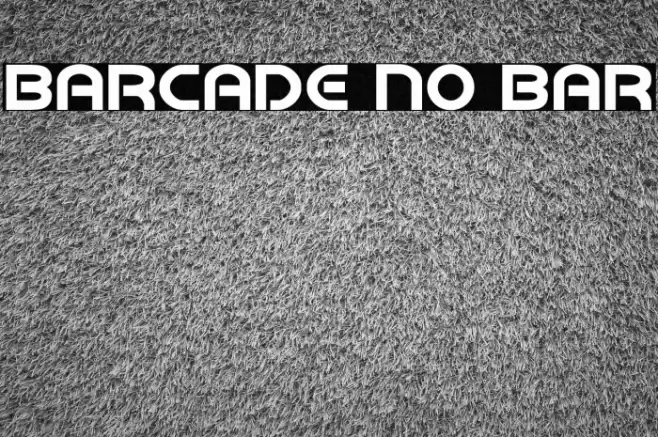 Barcade No Bar خط examples