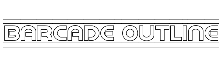 Barcade Outline Fonte