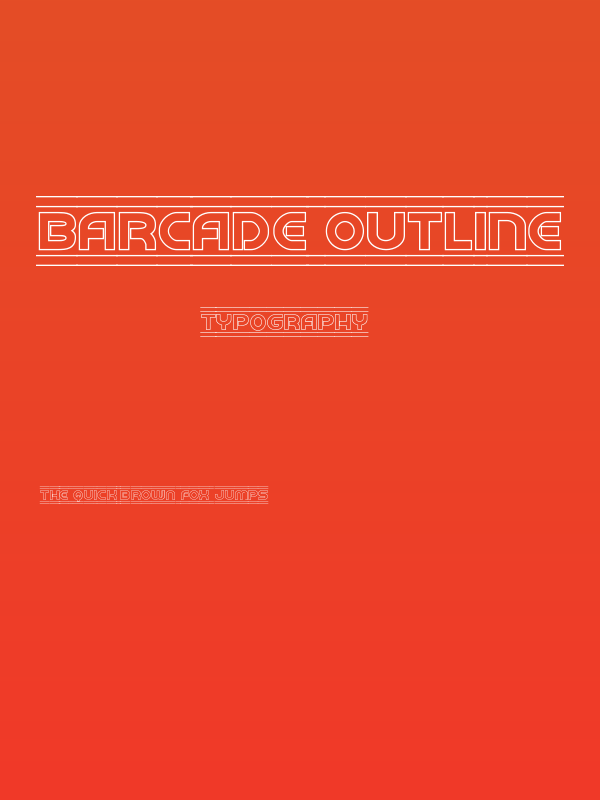 Barcade Outline Poster